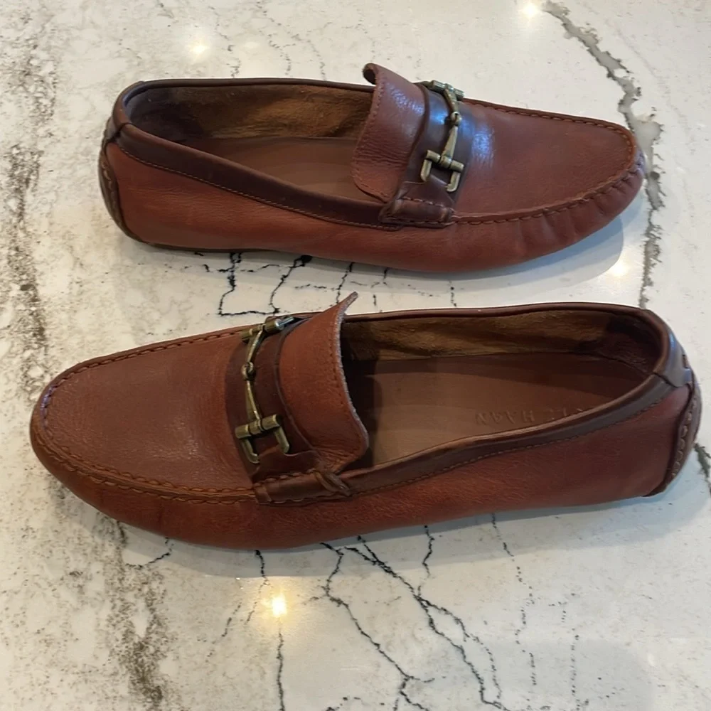 Cole Haan's Men's Somerset Link Bit Loafer Woodbury Brown 7.5M